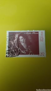 Selos: LOLA FLORES MUSICA PERSONAJE POPULAR ESPAÑA 1996 EDIFIL 3443 USADO LUJO FILATELIA COLISEVM LIBRERIA